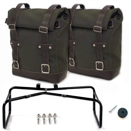 UNIT Garage TWO SIDE PANNIERS CANVAS + DOUBLE SUBFRAME NINET