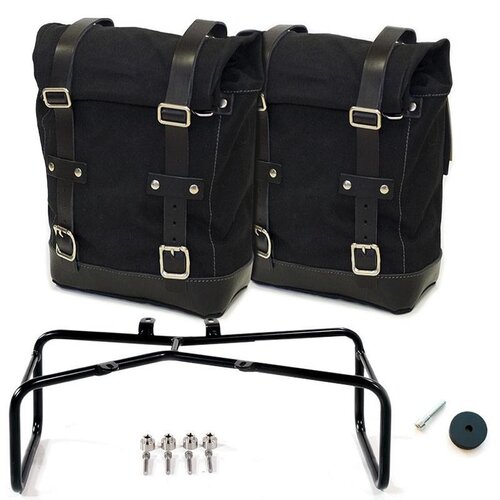 UNIT Garage TWO SIDE PANNIERS CANVAS + DOUBLE SUBFRAME NINET