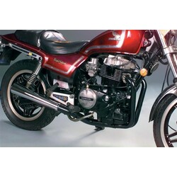 Kawasaki KZ400/440 2-in-1 Exhaust Megaphone black/chrome