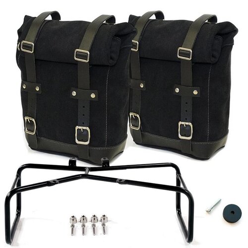 UNIT Garage ZWEI WACHSIGE WILDLEDER-SEITENPANIERS + DOPPELZIMMER R NINET