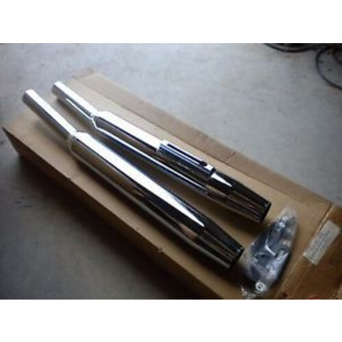 MAC Exhausts Paire de pots d'échappement universel coniques CB350/360