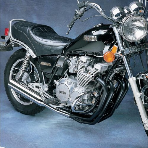 MAC Exhausts Yamaha XJ 650/750 4-INTO-1 Exhaust MEGAPHONE Black/Chrome