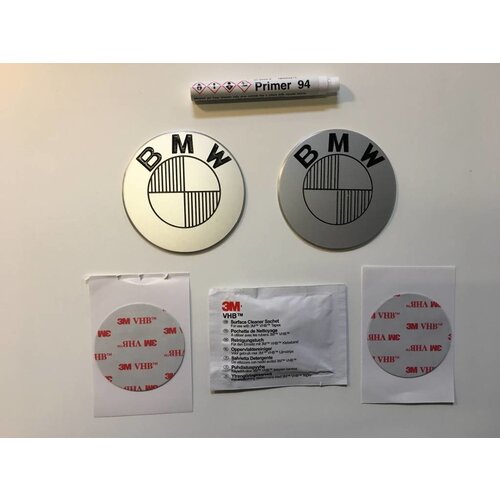Luxe BMW 70MM Emblemen Brushed Type 3
