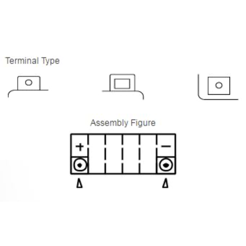 Yuasa YTX14AHL-BS Onderhoudsvrije Accu