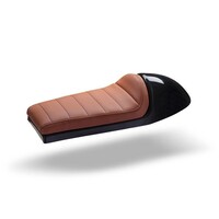 Cafe Racer Seat Tuck 'N Roll Stitch Chocolat Brown Type 109