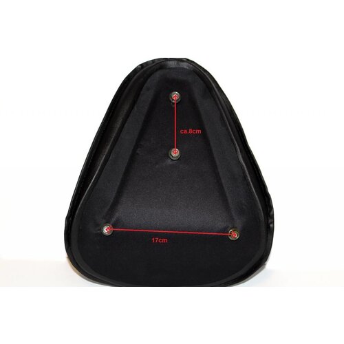 Bobber Seat with Hinge + Springs - Slim Line Black