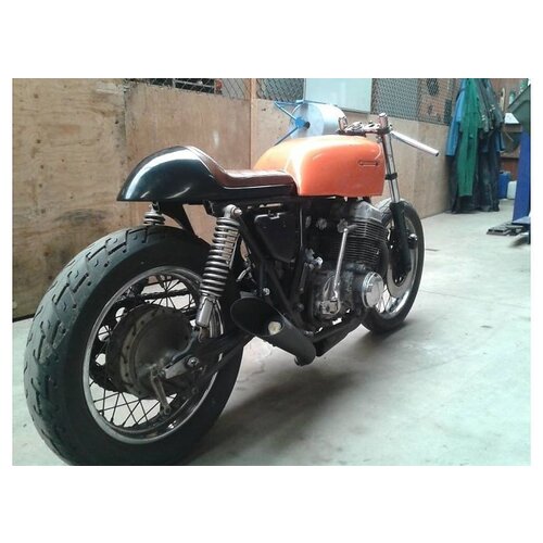 Cafe Racer Seat Tuck 'N Roll Stitch Chocolat Brown Type 109