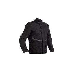 Black Maverick Motorcycle Jacket Textile