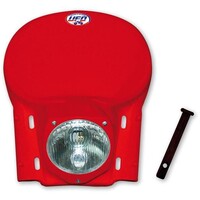 Koplamp vintage enduro rood