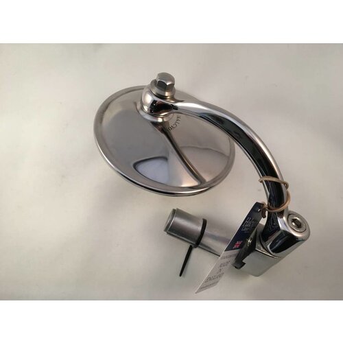 Halcyon 830 Classic Bar End Mirror Round Stainless