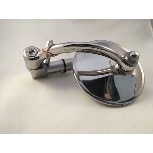 Halcyon 830 Classic Bar End Mirror Round Stainless