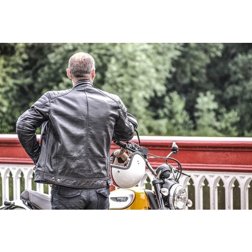 RST Dunkelbraune Roadster II Leder Motorradhandschuhe