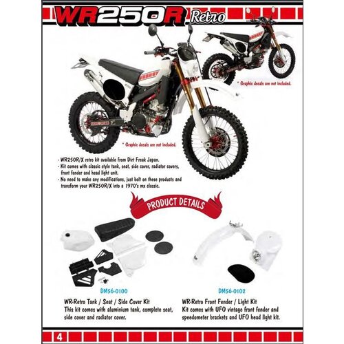 DRC WR250R/X Retro Scheinwerfer & Fender kit