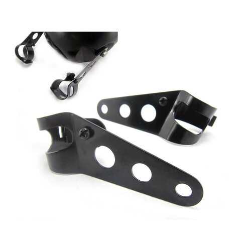 32-40 mm Headlight Brackets Universal - Black