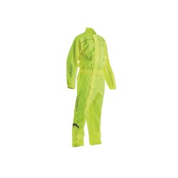 Combinaison de pluie imperméable jaune fluo
