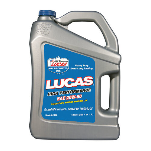Lucas Oil Huile moteur minérale 20W50 5L