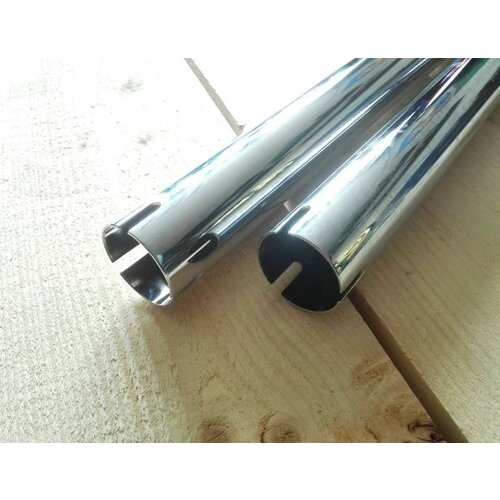 Long Shots Exhausts (Set) Chrome 48mm