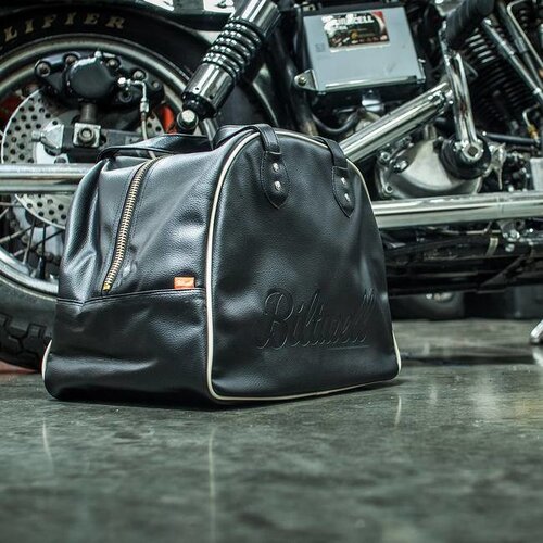 Biltwell Rover Helmet Bag Black / White