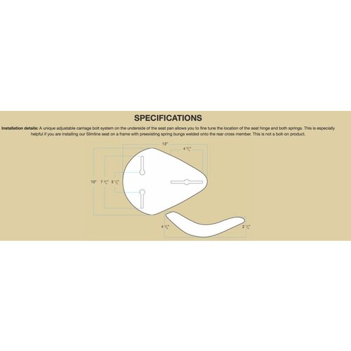 Slimline Diamond Bobber Seat