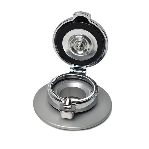 BMW R NineT Monza Cap Chrome en Silber