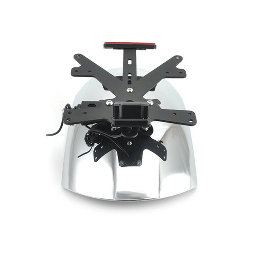 BMW R NineT Garde-boue arrière chromé avec support de plaque