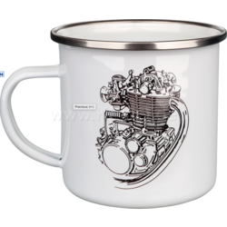 Coffee Mug Enamel XT/SR500 Engine