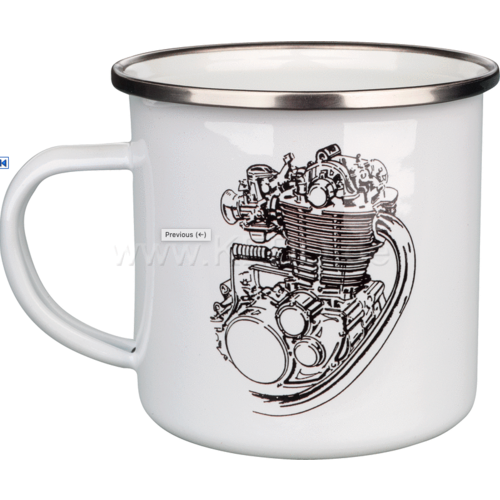 Kedo Coffee Mug Enamel XT/SR500 Engine