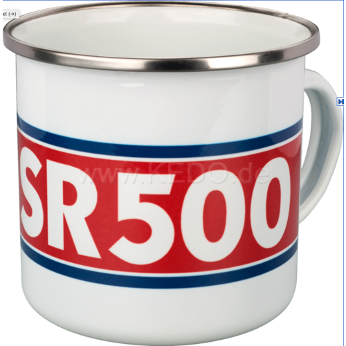 Kedo Henkel Becher emaille Yamaha SR500