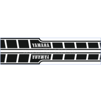 Tank Stickers Yamaha Speedblock black/transparent dynamic