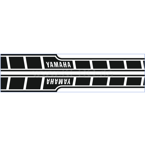 Autocollants dynamiques pour réservoir Yamaha Speedblock noir/transparent
