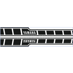 Tank Stickers Yamaha Speedblock black/white dynamic