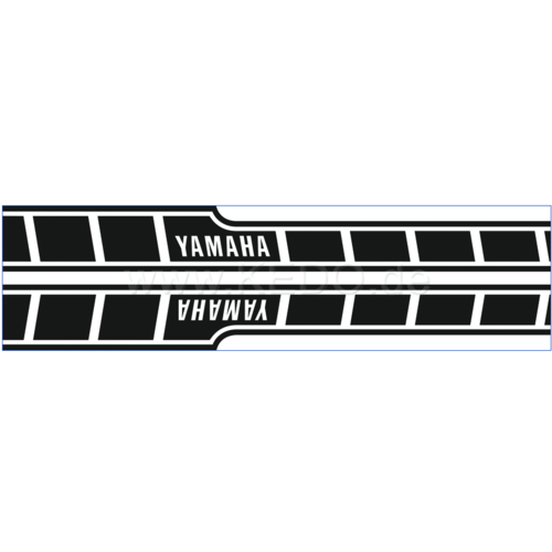 Tankdekor Yamaha Speedblock schwarz/weiss dynamisch
