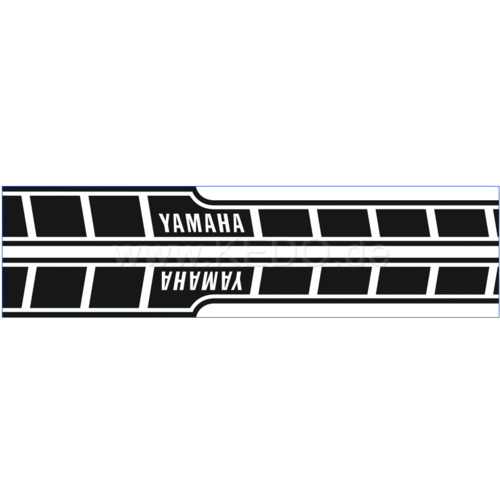Tankstickers Yamaha Speedblock zwart/wit dynamisch ONZICHTBAAR LATEN