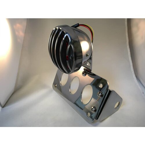 Sidemount + Rücklicht Type Steampunk Verchromt