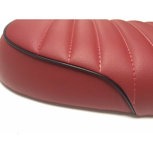 Tuck 'N Roll Stitch Brat Seat Maroon
