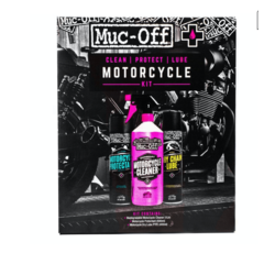 Kit d'entretien moto "Clean, protect and lube"