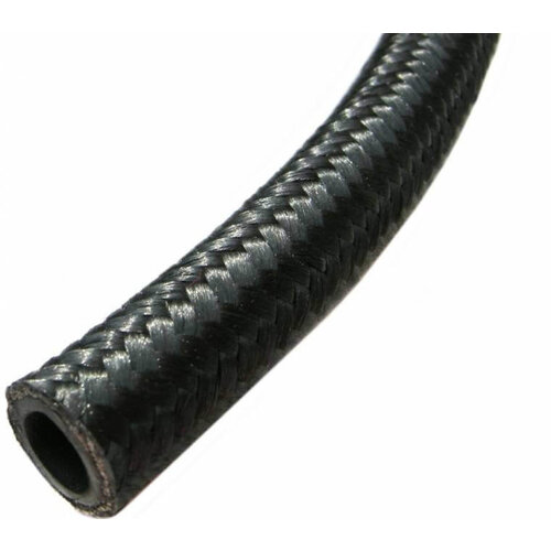 75CM Braided Textile Fuel Hose 8MM Black