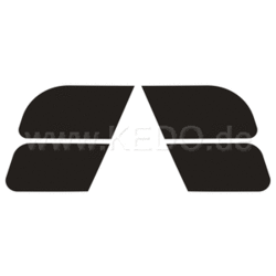 SR400/500  Side cover sticker set Black