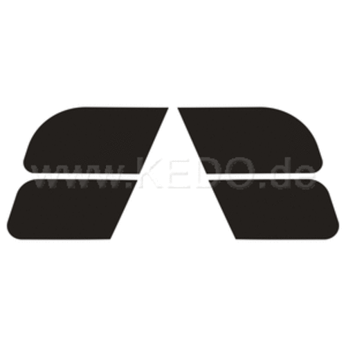 Kedo SR400/500 Side cover sticker set Black