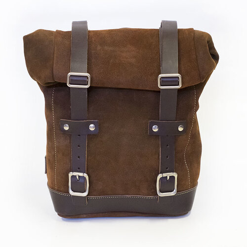 UNIT Garage Waxed Suede Bagage Tas / Saddle Bag