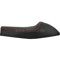 SR400/500/T Double seat 'Classic Racer' Black with orange piping