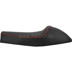 SR400/500/T Double seat 'Classic Racer' Zwart met oranje belijning