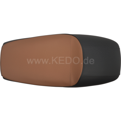 Kedo SR400/500/T Double seat 'Classic Racer' Zwart/Bruin