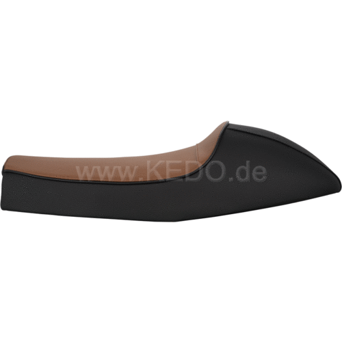 Kedo SR400/500/T Double seat 'Classic Racer' Zwart/Bruin