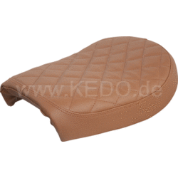 SR400/500 Solo-Seat, bruin met diamant-patroon