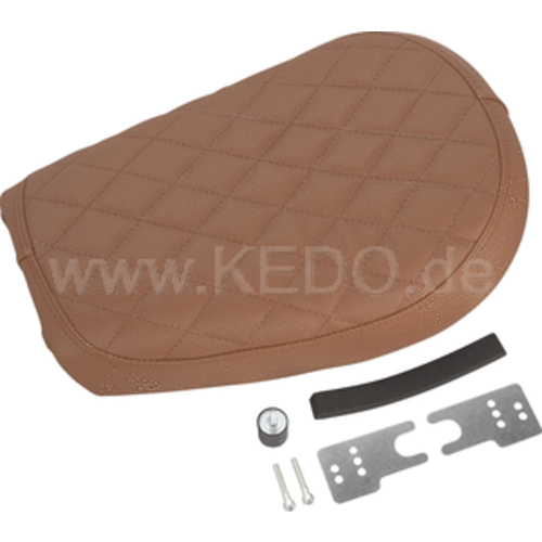 Kedo SR400 / 500 Solo-Sitz, braun mit Rautenmuster