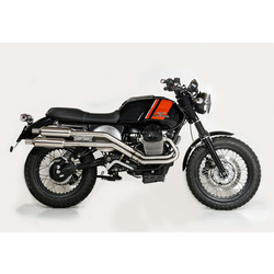 Compleet uitlaat systeem Tracker / Scrambler Moto Guzzi V7