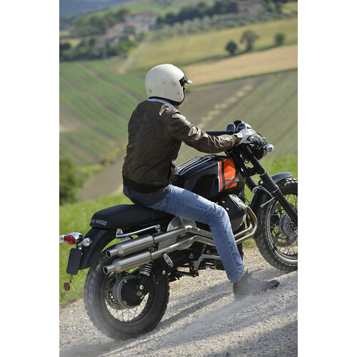 UNIT Garage Komplette Abgasanlage Tracker / Scrambler Moto Guzzi V7