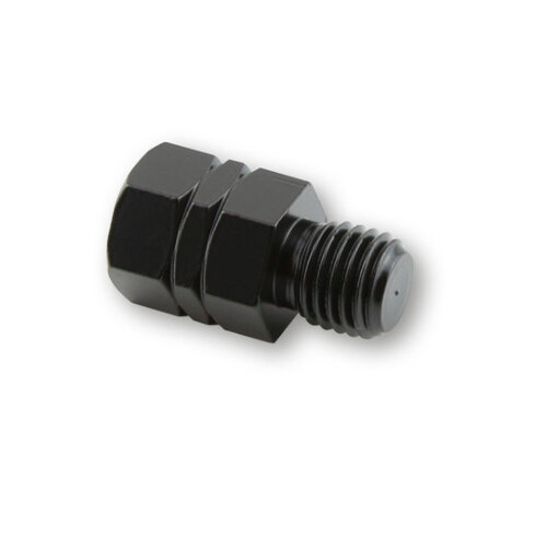 Adapter, Hole M10 L/H To Bolt M10 R/H Thread - Black