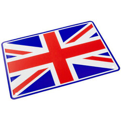 Union Jack 29 x 20CM Plaque en étain